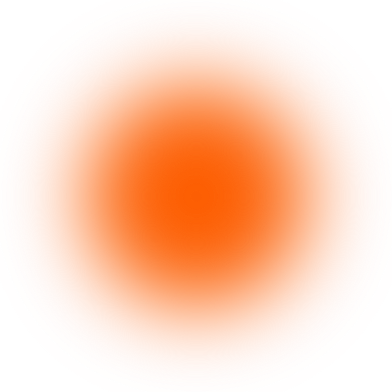 Orange Blush Blur Circle